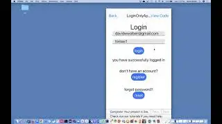 4. Build an app that allows users to register/login using Thunkable