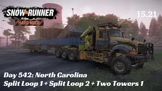 SnowRunner Hard Mode - R15 E21 - Split Loop 1 + Split Loop 2 + Two Towers 1