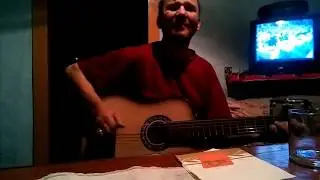 На гитаре  Женя Татарников