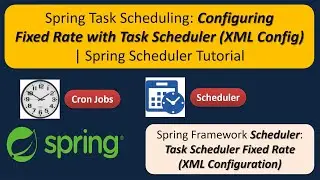 Spring Task Scheduling: Configuring Fixed Rate with Task Scheduler (XML Config) | Spring Scheduler