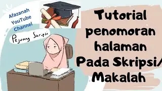 CARA MEMBUAT PENOMORAN HALAMAN PADA SKRIPSI ATAU MAKALAH