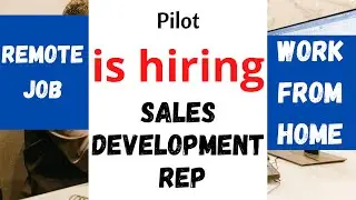 Sales Development Representative Job | Work from home Sales Jobs | Business Development Jobs 