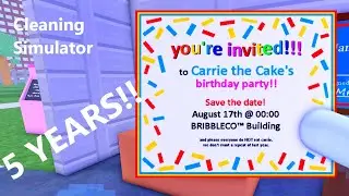 5 Year Anniversary & Release Date of Carrie the Cake! | Cleaning Simulator