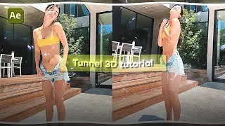 Tunnel 3D tutorial ♡ After effects ♡ (+project file in bio)