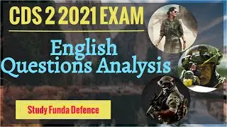 CDS 2 2021 English Questions Analysis