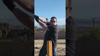 Backyard cutting with a $2500 custom sword from Art of Swordmaking #sword