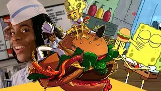 Spongebob Squarepants Krabby Patty VS Good Burger Artwork