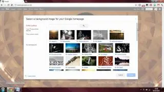 How to change google background