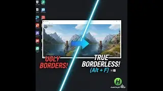 Protect Your OLED Monitor! Hide Game Borders Instantly with AutoHotkey (Tutorial)