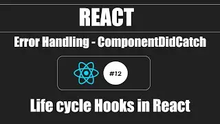 React #12 - Error Handling - componentDidCatch - Life Cylce Hooks in React