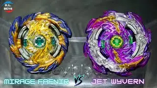 MIRAGE FAFNIR vs JET WYVERN | Free vs Wakiya | RUBBER vs RUBBER Beyblade Superking | ベイブレードバースト超王