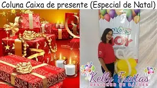 Coluna Caixa de presente (Especial Natal) - Balões Joy