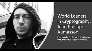 World-leaders in Cryptography:  Jean-Philippe (JP) Aumasson