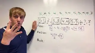Mean, median, mode, range, and mid range 2