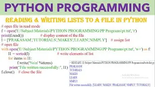 PYTHON PROGRAM