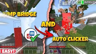 HOW TO JUMP BRIDGE AND AUTO CLICK WITH KEY-MAPPER IN MCPE!!