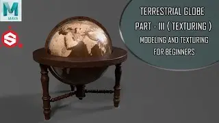 How To Texture Terrestrial Globe In Substance Painter (Part - 3) |  Substance Painter Tutorial |