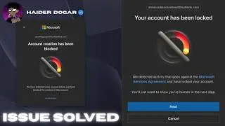 Your Account has been Blocked / Locked | Issue Solved ✅ | Microsoft Account Create Problem