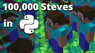 Rendering 100,000 Steves with Python
