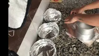 أسرع طريقة لطهي الكيك بدون قالب 😉  #كيك_ديزاين #cakedesign