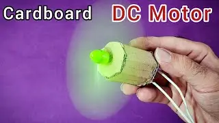 How to Make a DC Motor at Home (Cardboard DC Motor)
