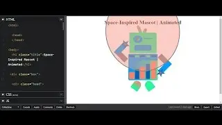 How to pure css that - Space mascot with Animation