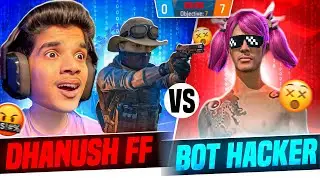 😨DHANUSH FF LOST AGAINST 🤬BOT HACKER | 0 - 7🔥| FREE FIRE IN TELUG #dfg #freefire