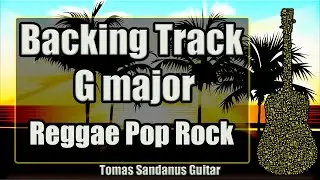 G major Backing Track - Reggae Pop Rock Guitar Jam Backtrack | TS 80