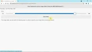 Price Range slider with jquery and PHP
