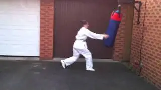 Karate Jumping Snap Kick