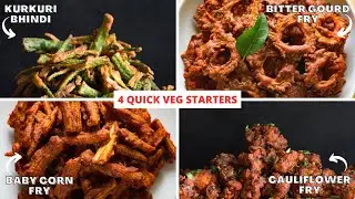 starter recipes veg | veg easy starter recipes | indian veg starter recipes | Vibha's Kitchen