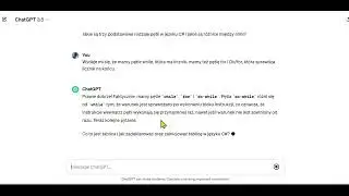 Czat GPT - symulacja sprawdzianu