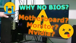 Nvidia GPU Blank Screen No Bios showing, Other Reasons In Description