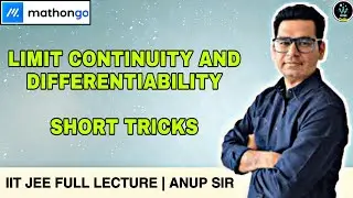 Limit Continuity and Differentiablility JEE Mains pyq | Mathongo 🔥