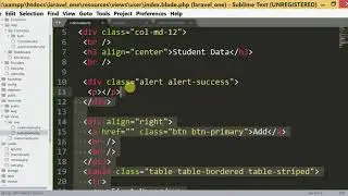 Laravel Tutorial for Beginners - Retrieve Data from Mysql Database