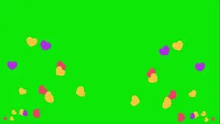 Hearts Confitte Blast Green Screen