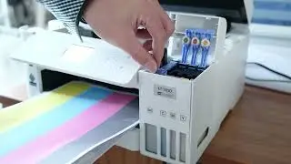 The operation video about Epson sublimation ink