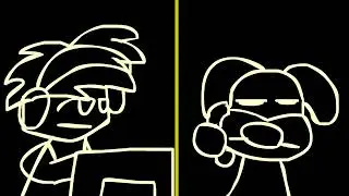 Speed and Ben but its analog horror style