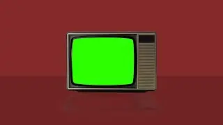Old Television #1 / Green Screen - Chroma Key