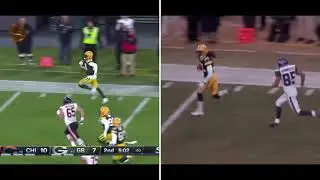 Packers Rasul Douglass Pick 6 side by side with Al Harris Pick Six