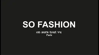 WHAT'S THE PURPOSE OF THE HAUTE COUTURE / ON AURA TOUT VU