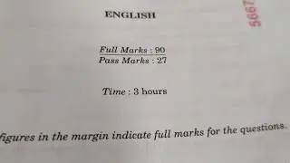 H.S.L.C.  EXAMINATION QUESTION PAPER, SUBJECT:: ENGLISH {ASSAM BOARD}(session 2021 -22)¥¥¥¥