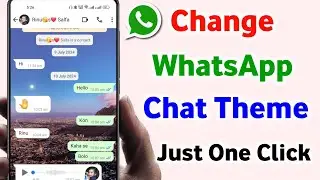 WhatsApp chat me theme kaise change karen || Theme kaise badle WhatsApp me || whatsapp theme change