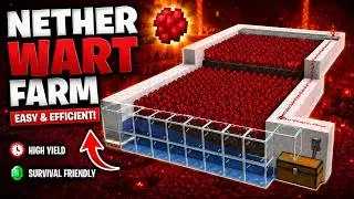 EASY 1.21 NETHER WART FARM TUTORIAL (Bedrock & Java)