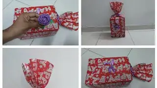 How to pack rectangular gift box 🎁 #viral#gift#giftpack#giftpackingideas#love#trend#trending#pack