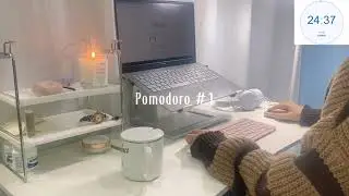 #codewithme | Code with me in 1hrs pomodoro, piano music with rain