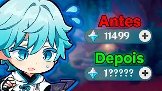 QUANTAS GEMAS eu consigo em UMA HORA jogando GENSHIN 🤔