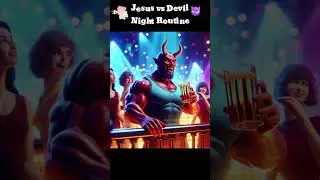 Jesus vs Devil Night routine #jesus #jesuschrist #devil #catholic