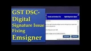 Gst DSC Emsigner Problem Solve in 2MIN