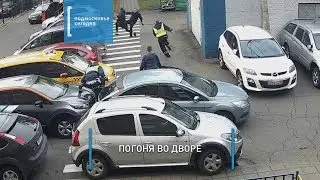 Водитель каршеринга и сотрудники ДПС устроили гонки по дворам в Долгопрудном